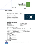 Progress Test 1 (Units 1-2) : Name: - Date: - Section 1: Vocabulary