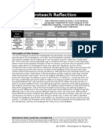 Ed 2500 Microteach Reflection