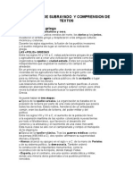 Ejercicio de Subrayado y Comprension de Textos - 1