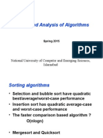 Lec 8 12 Algo Spr15 MergeSort QuickSort