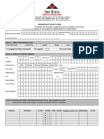 Membership Update Form