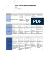 Plano Do Primeiro Trimestre Da Disciplina de Educação Física