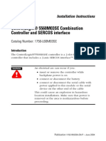 ControlLogix® 5560M03SE Combination Controller and SERCOS Interface - 1756-In593a-En-P