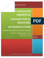 Contaminacion en La Manufactura