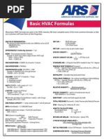 Basic HVAC Formulas - Tech Tip