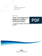 Test Automation For Mobile Hybrid Applications