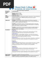 K-3 Lesson Plan Framework: Cake To Answer Comprehension Questions