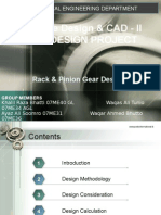 Rack and Pinion Gear Design