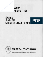 Sencore Parts List