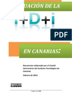 I+D+i en Canarias y Propuestas Marzo 2015