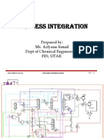 Process Integration: Prepared By: Ms. Azlyana Ismail Dept of Chemical Engineering, Fes, Utar