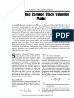 RusselJ. Fuller and Chi-Cheng Hsia A Simplified Common Stock Valuation Model