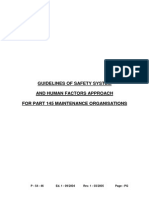 Safety System and Human Factors Approach For Part 145