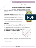 Distance Time Velocity Gizmo