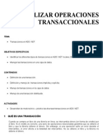 Realizar Operaciones Transaccionales