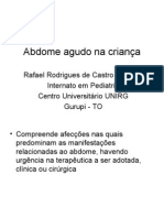 Abdome Agudo Na Criança