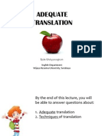 Lecture 2-Adequate Translation