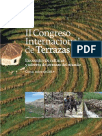 II Congreso Internacional de Terrazas. Encuentro de Culturas y Saberes de Terrazas Del Mundo.