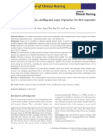 Optimal Qualifications, Staffing and Scope of Practice For First Responder Nurses in Disaster