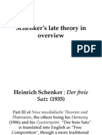 Schenker's Late Theory in Overview - Slides