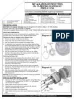 Installation Instructions Oil Filter Relocation Kit PART # 15749