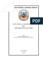 Guia para La Elaboracion Del Informe Final de Tesis Uajms