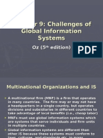 Chapter 9: Challenges of Global Information Systems