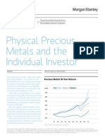 Physical Precious Metals and The Individual Investor