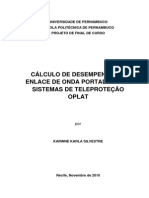 Cálculo de Desempenho Teleproteção Oplat