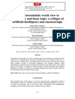 From Deterministic World View To Uncertainty and Fuzzy Logic: A Critique of Artificial Intelligence and Classical Logic