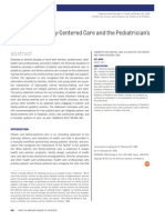 Patient-And Family-Centered Care and The Pediatrician 'S Role