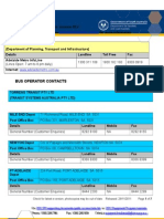 Adelaide Metro and Service Providers Contact Information