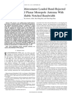 Design of A Multiresonator Loaded Band-Rejected Ultrawideband Planar Monopole Antenna With Controllable Notched Bandwidth