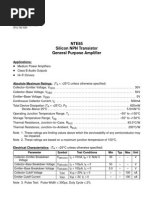 NTE85 Silicon NPN Transistor General Purpose Amplifier: Applications