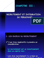 Recrutement Et Intégration Du Personnel