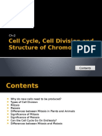 Cell Cycle, Cell Division and Structure of Chromosomes