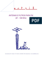 FM 87-108MHz Antenas e Filtros