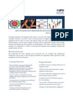 Advanced Human Resources Management Program PDF