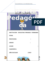 Carpeta Pedagogica para Pasar Docentes