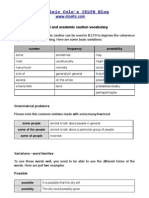 IELTS Vocabulary - Academic Caution