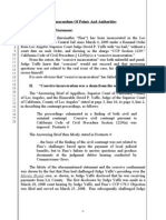 Memorandum of Points and Authorities