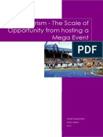 Sport Tourism - Scale of Opportunity From Hosting A Mega Event