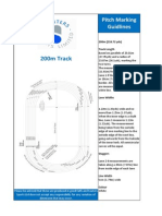 200m Track: Pitch Marking Guidlines