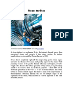 Steam Turbine: A Rotor of A Modern Steam Turbine, Used in A