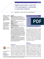 Geographical Prevalence and Risk Factors For Pterygium: A Systematic Review and Meta-Analysis