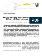 Behavior of End-Plate Steel Connections Stiffened With Stiffeners of Different Geometrical Dimensions