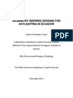 Biomimicry Inspired Designs For Daylighting in Ecuador