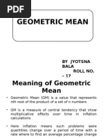 Geometric Mean