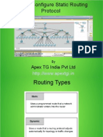 Configure Static Routing Protocal in Cisco Packet Tracer