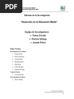 Diagnóstico - La Deserción Escolar en Paraguay - Características Que Asumen en La Educación Media PDF